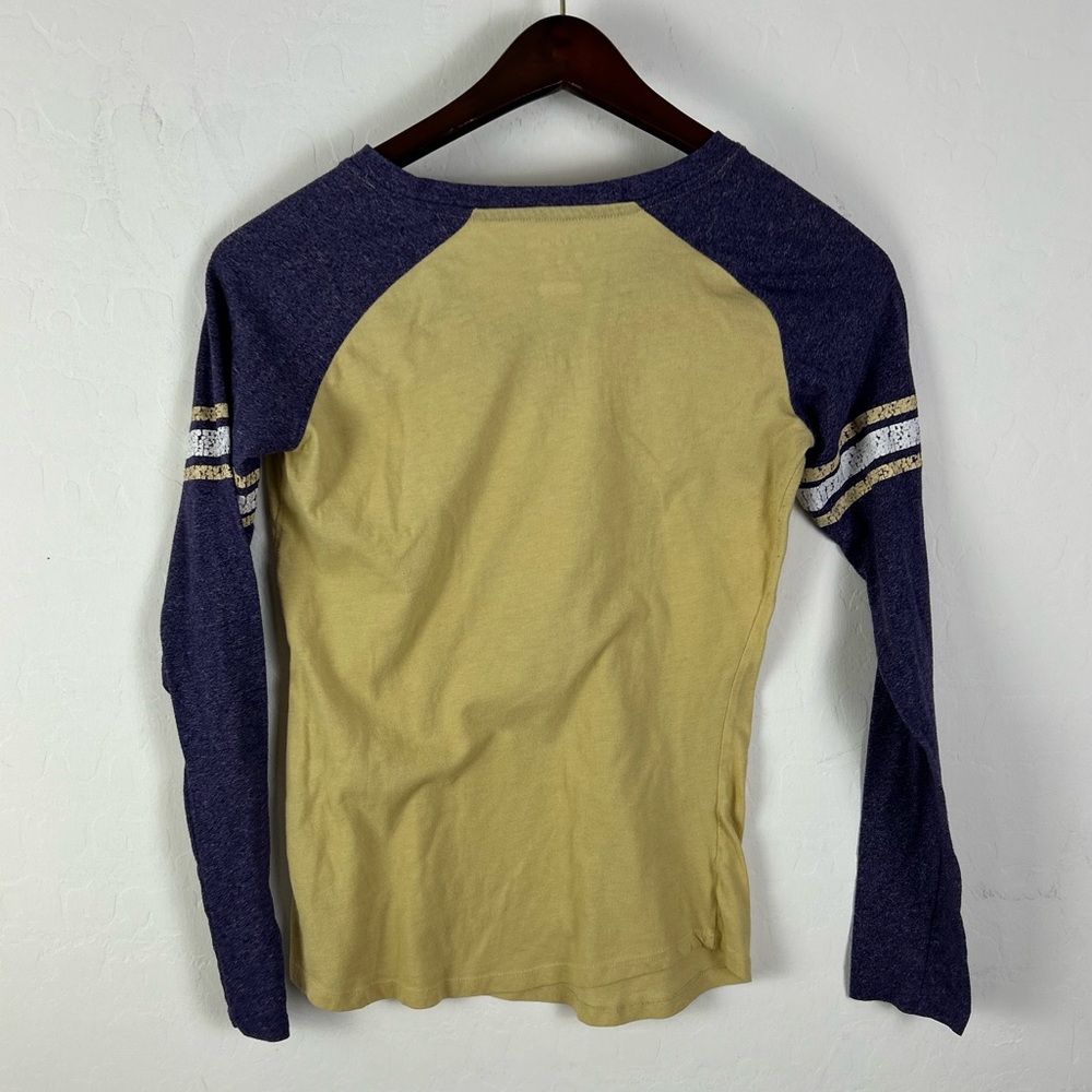 University of Washington Long Sleeve Shirt Small Purple & Gold - Picture 6 of 7